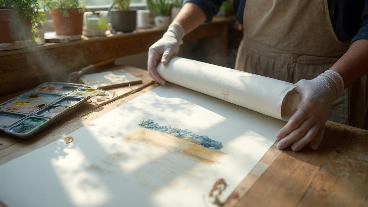 Can You Roll Watercolor Paintings? Safe Storage & Shipping Guide