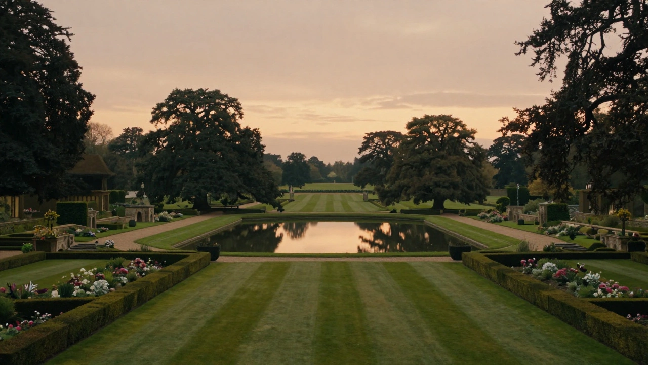 An 18th-century English garden designed to look like a landscape painting.