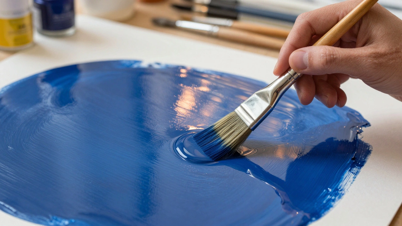 Applying transparent oil glaze for smooth finish