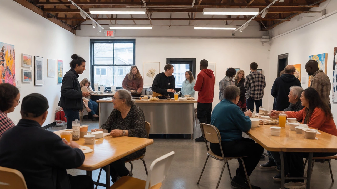 Community kitchen social practice art installation